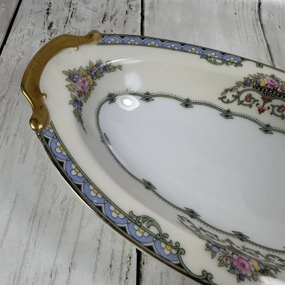 Vintage Noritake Favorita‎ Relish Dish Oval Bowl  8.5